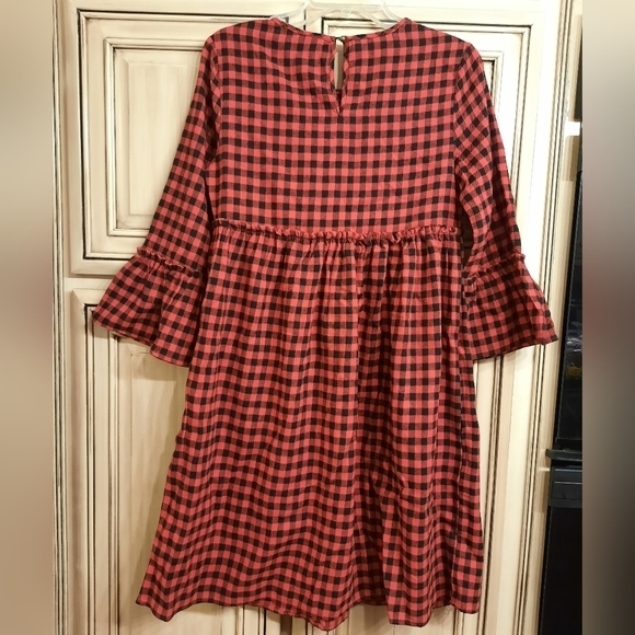 Suzanne Betro Red Black Checkered -‎ Size XS - NEW! - Picture 2 of 7